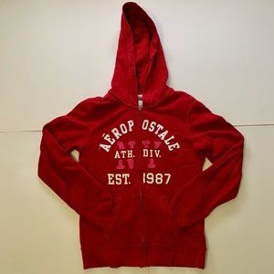 Red Aeropostale Hoodie Zip Up